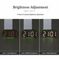 Digital alarm clock with bottom ambient light, LED time and weekday/date/temperature