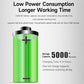 Green battery capacity graphic for handheld 2D barcode scanner charging