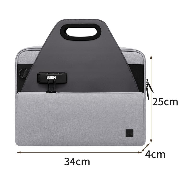 Gray lockable document organizer bag with top handle and front lock tab