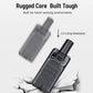 Rugged handheld Android mapping terminal with rear camera module, dark gray body