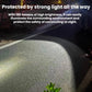 Mini rechargeable LED keychain flashlight shining a bright beam on the ground