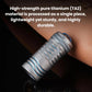 Mini rechargeable LED keychain flashlight in silver metal finish on a wrist