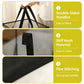 Collapsible dark mesh laundry hamper with stiff fabric and reinforced stitching