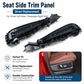 Black seat side trim panel covers set for driver and passenger sides