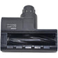 Black mite brush head attachment with bristle strip on wide cleaning nozzle