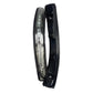 Car side turn signal light with clear lens and black housing, side-by-side view