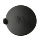 Black rubber headlight cover with side mounting tab and central seal hole