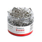 Extra-large stainless safety pins in labeled jar, mixed silver pins, 180pcs set