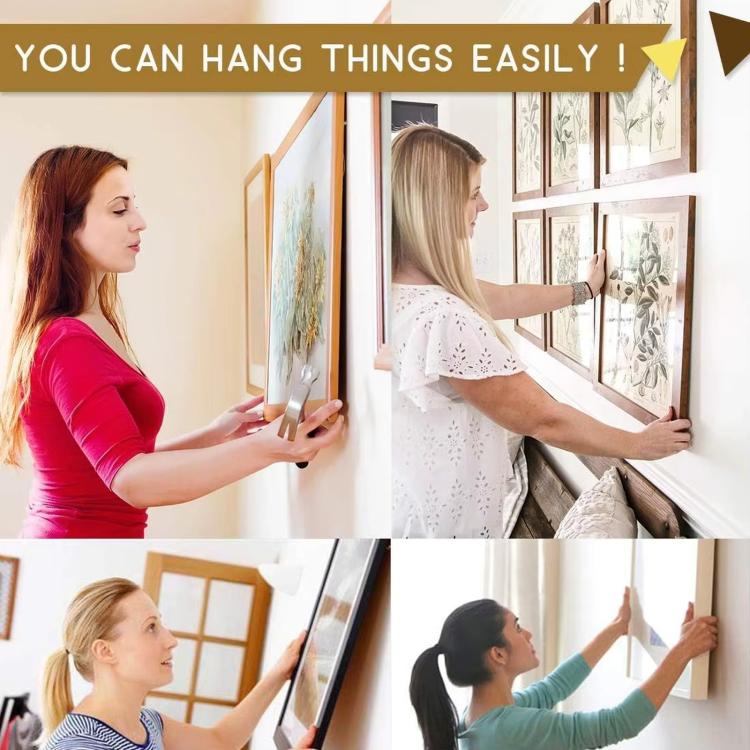 D-ring picture hanger hooks for hanging framed artwork on a wall