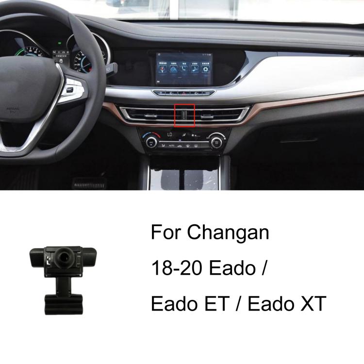 Car phone holder base with vent mounting clip, black plastic cradle