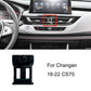 Car phone holder base with vent mount, black cradle and side bracket