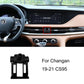 Car phone holder base with vent mount, black plastic stand and cradle