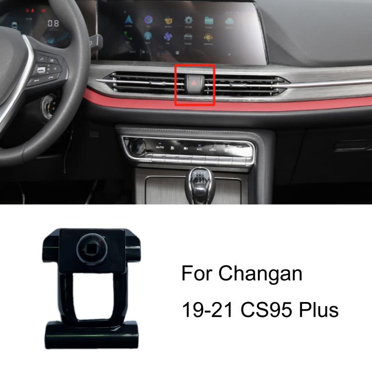 Car phone holder base for dashboard vent, black holder with adjustable mount