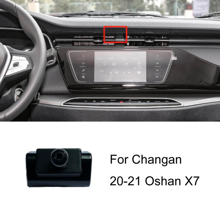 Car phone holder base (black) for Changan 20–21 Oshan X7
