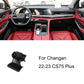 Black car phone holder base with dashboard clip mount