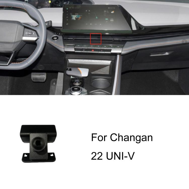 Black car phone holder base with rectangular dashboard mount