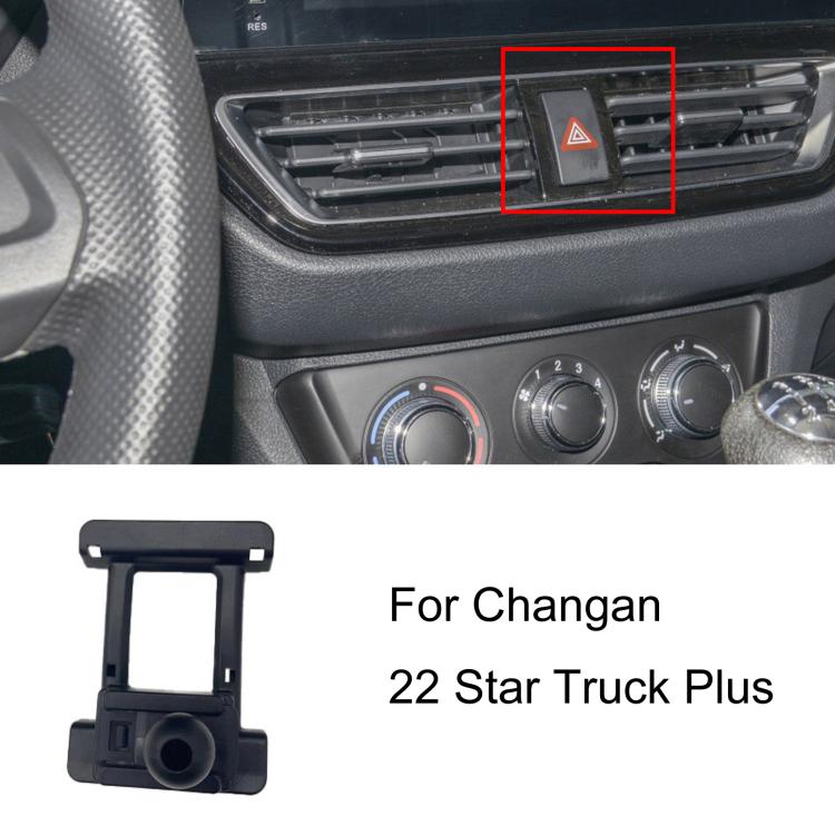 Black car phone holder base with rectangular vent insert mount