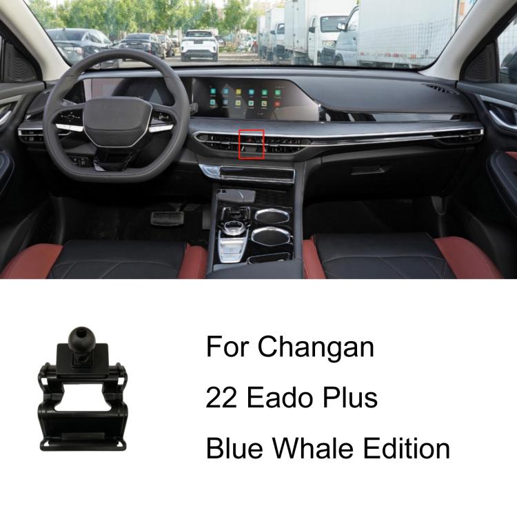 Black car phone holder base with center console mount
