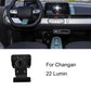 Black car phone holder base with center dash mount cradle