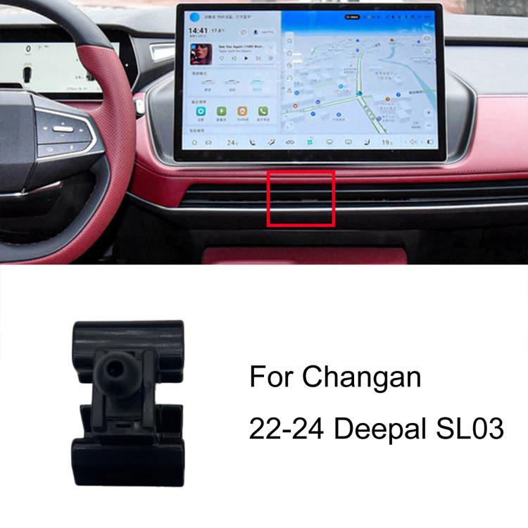 Car phone holder base for Changan, compact dash vent mount clip