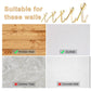 Gold picture hanging hooks with wall-surface compatibility chart