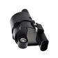 Black ignition coil showing electrical plug and circular metal mounting point