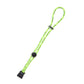 Fluorescent green elastic bungee tie-down strap with loop handle and snap end clip