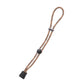 Khaki elastic bungee tie-down strap with loop handle and snap end clip