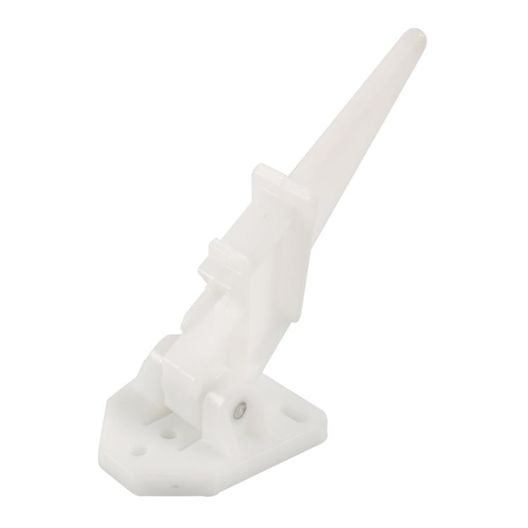 White plastic starting tube bracket for marine speedometer