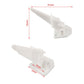 White starting tube bracket with cable dimensions 101 mm by 102 mm