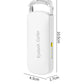 White rechargeable heated eyelash curler, compact with protective top cover