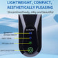 Black neck-hanging air purifier pendant with front control buttons