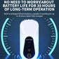 White neck-hanging air purifier pendant with front control panel and power button