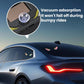 Triangular car window LED decorative light with vacuum suction cups attached