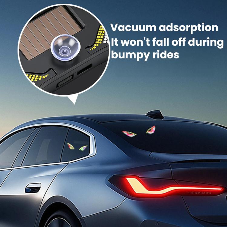 Triangular car window LED decorative light with vacuum suction cups attached
