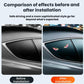 Triangular car window LED decorative light mounted on rear side window