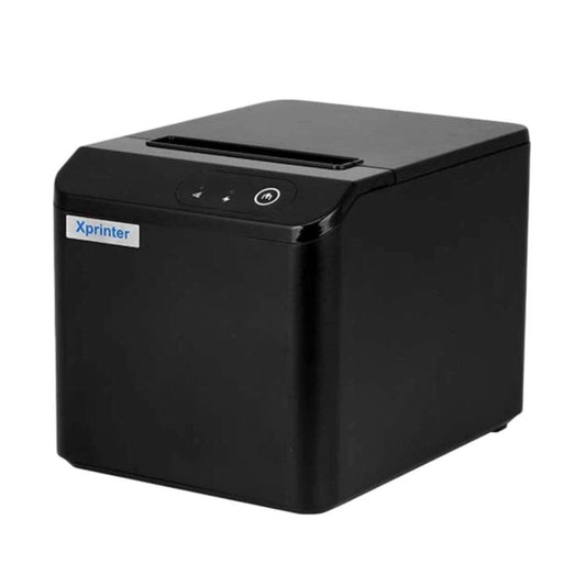 Xprinter thermal receipt printer, black cube shape with top paper opening