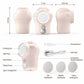 Foot callus remover with size diagram and three included grinding discs