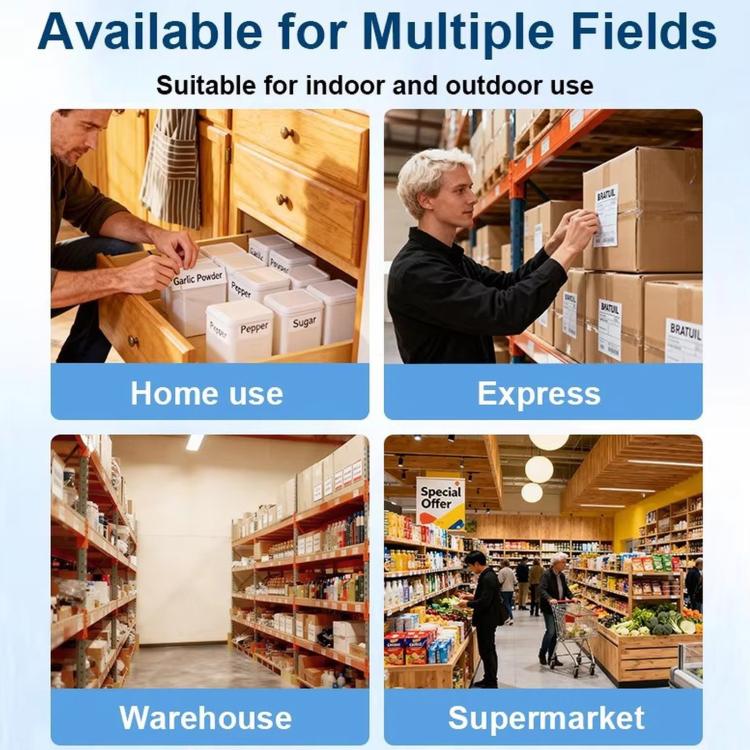 Portable thermal label printer for home, warehouse, and retail shipping labels