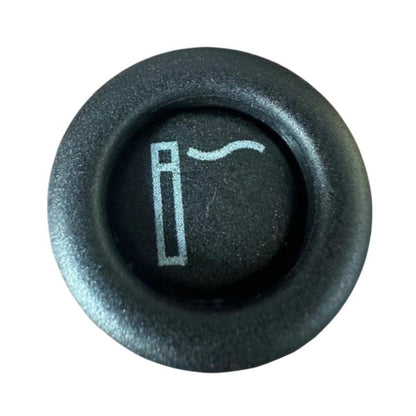 Car cigarette lighter socket with white icon on dark bezel