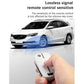 White and black honeycomb key fob cover with two-button layout, full coverage