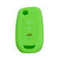 Light green silicone key cover with 3-button remote icons and key slot cutout