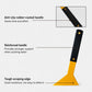 Car window tint squeegee with anti-slip rubber-coated handle and reinforced scraping edge