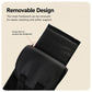 Rear seat footrest hammock with removable inner footboard and padded cover