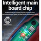 Tester pen internal circuit board close-up with illuminated components