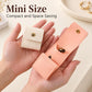 Mini size foldable snap jewelry pouch, compact organizer with small compartments.