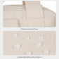 Travel backpack close-up of reinforced stitching and splash-resistant oxford fabric