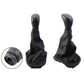 Black 5-speed gear shift knob with leather boot; includes socket end view