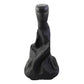 Black 5-speed gear shift knob with leather boot cover, tapered base