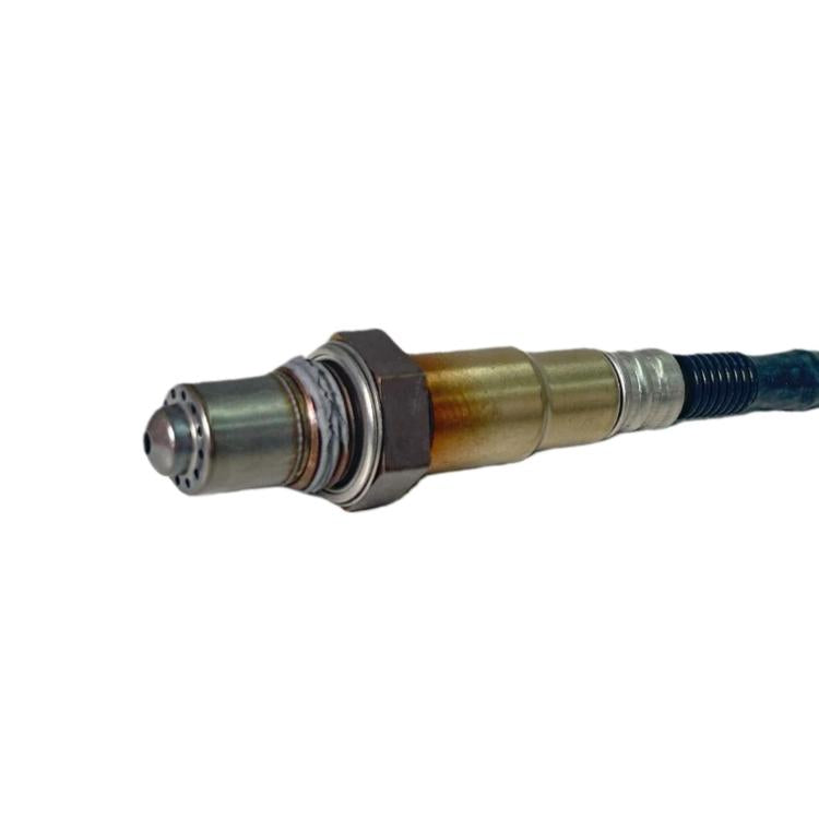 Oxygen sensor probe with ceramic insulator ring and electrical connector end